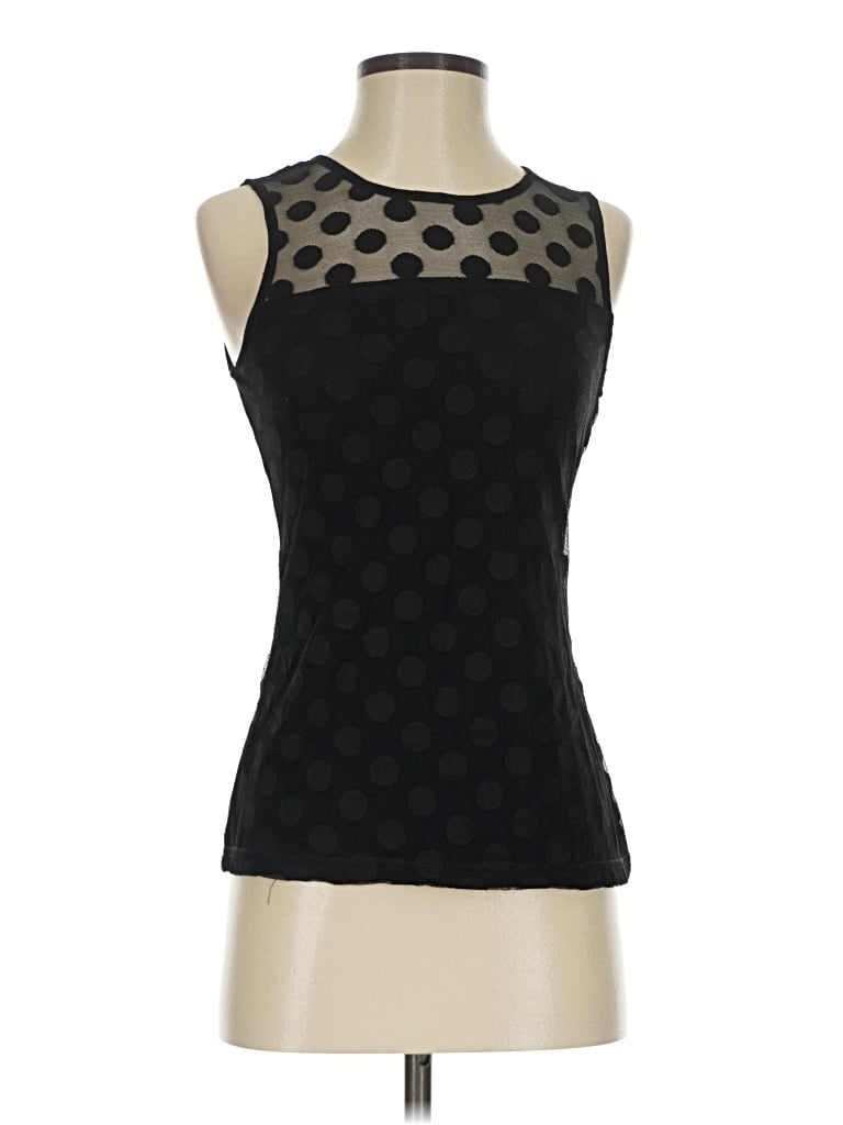Pre-owned Market & Spruce Sleeveless Top Black Halter Neckline Tops