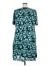 Connected Apparel Print Teal Casual Dress Size 20 - photo 2