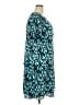 Connected Apparel Print Teal Casual Dress Size 20 - photo 4