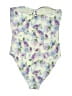 J.Crew Floral Purple One Piece Swimsuit Size 8 - photo 2
