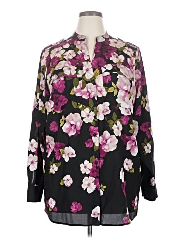 Calvin Klein Long Sleeve Blouse (view 1)
