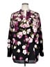 Calvin Klein Floral Black Long Sleeve Blouse Size 0X - photo 1