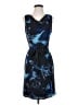 Ann Taylor Graphic Blue Cocktail Dress Size 2 Petite - photo 1