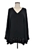 Gold Hawk Black Long Sleeve Blouse Size M - photo 1