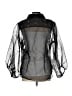 Boston Proper Stars Silver 3/4 Sleeve Blouse Size L - photo 2