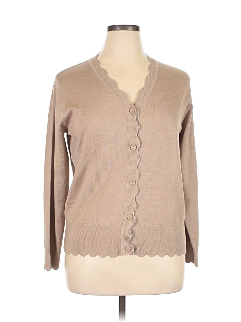 Grecerelle Cardigan Sweater In Tan