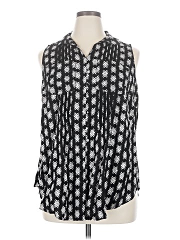 Caffé Marrakesh Sleeveless Button-Down Shirt (view 1)