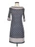 Max Studio Print Blue Casual Dress Size S - photo 1