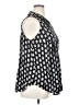 Caffé Marrakesh 100% Rayon Black Sleeveless Button-Down Shirt Size 1X - photo 4