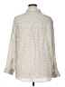 Rails Animal Print Ivory Long Sleeve Blouse Size XL - photo 2