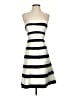 BCBGMAXAZRIA 100% Polyester Stripes Ivory Cocktail Dress Size 4 - photo 1