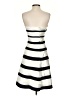 BCBGMAXAZRIA 100% Polyester Stripes Ivory Cocktail Dress Size 4 - photo 2