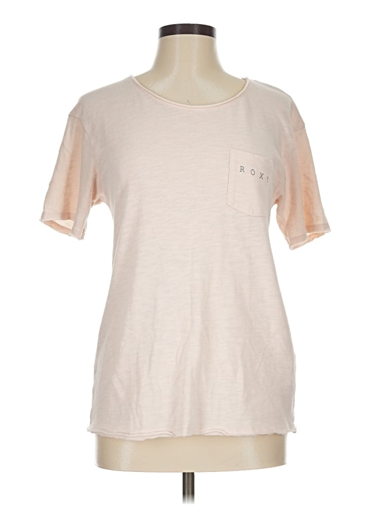 Pre-owned Roxy Short Sleeve T-shirt In Ivory