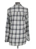 Sundry 100% Cotton Plaid Silver Long Sleeve Button-Down Shirt Size Med (2) - photo 2