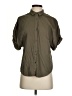 Splendid Solid Green 3/4 Sleeve Button-Down Shirt Size S - photo 1