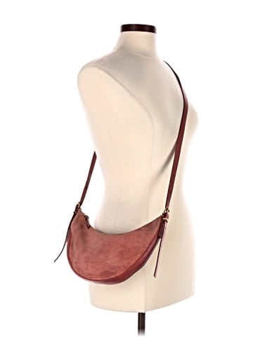 Madewell The Essential Convertible Top Handle Crossbody Mini Bag in Suede (view 2)