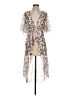 Almost Famous 100% Polyester Ivory Kimono Size S - photo 1