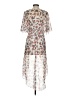 Almost Famous 100% Polyester Ivory Kimono Size S - photo 2