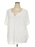 Terra & Sky Ivory Short Sleeve Henley Size 3X - photo 1