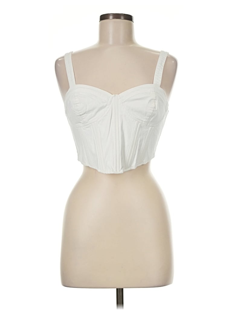 Pre-owned Forever 21 Sleeveless Blouse In Ivory
