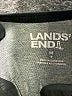 Lands' End Color Block Gray Active T-Shirt Size 8 - photo 3