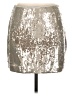 Bar III 100% Polyester Metallic Silver Formal Skirt Size L - photo 2