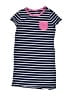 Lands' End 100% Cotton Stripes Blue Dress Size 7 - 8 - photo 1