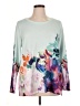 Soft Surroundings Tropical Teal Sweatshirt Size XL - photo 1