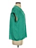 Maison d' Amelie 100% Polyester Green Short Sleeve Blouse Size S - photo 4