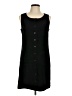 Talbots Solid Black Casual Dress Size 10 - photo 1