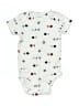 Carter's 100% Cotton Print White Short Sleeve Onesie 0-3 MO / 3 MO - photo 1