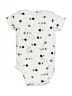 Carter's 100% Cotton Print White Short Sleeve Onesie 0-3 MO / 3 MO - photo 2