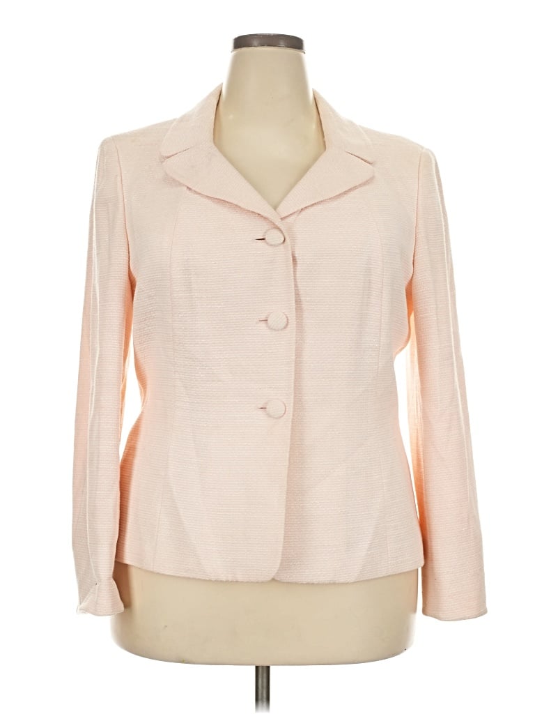 Pre-owned Evan Picone Blazer Jacket In Ivory