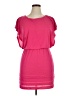 L8ter 100% Polyester Solid Pink Casual Dress Size XL - photo 1