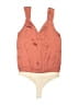 Paige 100% Polyester Orange Bodysuit Size S - photo 2