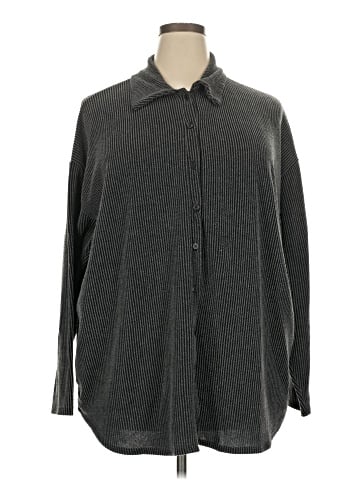 Fashion Nova Long Sleeve Button-Down Shirt (view 1)