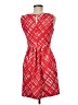 En Focus Studio Argyle Red Casual Dress Size 6 - photo 2