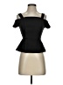 BCBGMAXAZRIA Black Short Sleeve Top Size XXS - photo 1