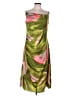 BCBG 100% Polyester Tropical Green Cocktail Dress Size L - photo 1