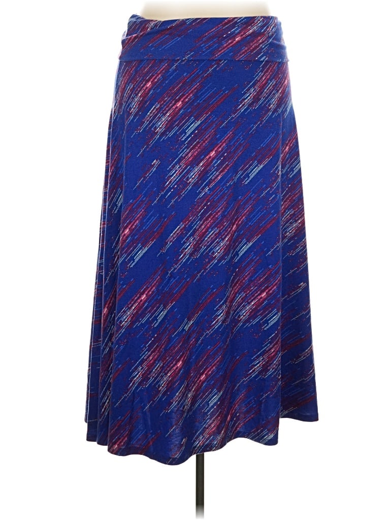 Pre-owned Lularoe Casual Skirt In Blue
