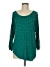 Grace Elements Teal 3/4 Sleeve Blouse Size M - photo 1
