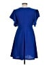 OTEN 100% Polyester Solid Blue Casual Dress Size L - photo 2