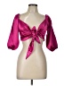 Shein Pink 3/4 Sleeve Blouse Size L - photo 1