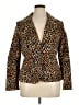 Larry Levine Animal Print Gold Blazer Size 14 - photo 1