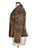 Larry Levine Animal Print Gold Blazer Size 14 - photo 5
