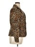 Larry Levine Animal Print Gold Blazer Size 14 - photo 4