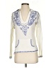 What Comes Around Goes Around 100% Cotton White Pullover Sweater Size S - photo 1