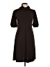 Chadwicks 100% Polyester Solid Brown Casual Dress Size 10 (petite) - photo 1