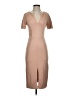 Bebe Solid Tan Cocktail Dress Size S - photo 1