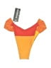 one0one Color Block Orange Swimsuit Top Size M - photo 2